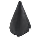 Universal Car Shift Knob Boot Dust Cover, Shift Boot Cover, Made of Pu Leather with Black Seams Red Seams and Blue Seams (Black)