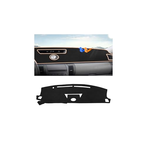 Autorder Dashboard Cover Mat for Infiniti G35 with Clock Outside Accessories Dash Cover Upgrade Flannel Dash Mat Sunshade Glare UV Rays Protector - size: For Infiniti G35