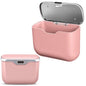 Car Trash Can with Lid, Leakproof Auto Garbage Bin, Waterproof Car Trash Bag Holder with PU Leather Top for Back of Seat/Door, Fit for SUVs, Sedans, Trucks Pink - color: Pink