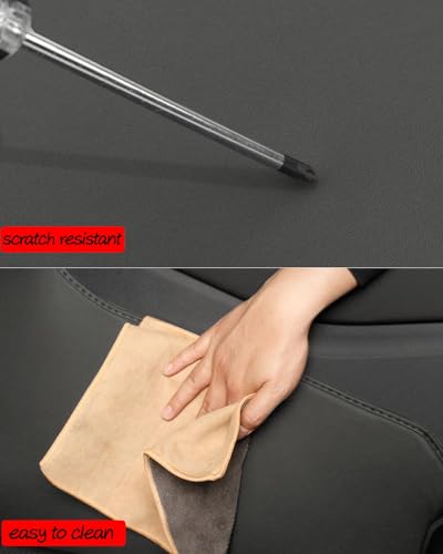 Center Console Side Anti-Kick Mats,Model Y Juniper Dust Resistant Protector Cover Leather Fabric Anti Kick Pad Compatible with Tesla Model Y Juniper 2025 2026