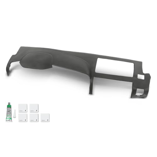 ANDPLAY Dashboard Cover Compatible with Chevy Silverado 2007-2013 (LS, LT, or Work Truck ONLY); Fit GMC Sierra 2007-2013 (SL, SLE, or Work Truck ONLY) and Dual Glovebox Style Dashes Gray Dash Bezel - color: Gray