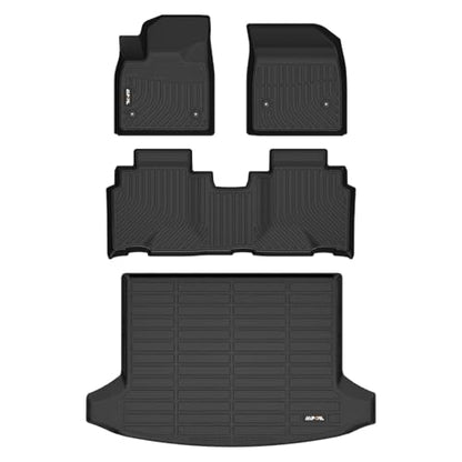 AIPOIL® Floor Mats & Cargo Liner Set for 2024 2025 2026 Chevy Blazer EV & Honda Prologue All Weather Protection TPE Anti-Slip Car Full Set Custom Car Mats Chevrolet Blazer EV Accessories - Black - style: 4) For Blazer EV 2024-2026 Full Set
