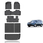 KELCSEECS Floor Mats & Cargo Liner with SeatBack Custom for 2009-2015 Honda Pilot,All Weather Protection TPE Floor Liners Front& Rear Row Full Set Honda Pilot Accessories Black - style: 6) For 2009-2015 Pilot Full Set with Seatback Mats