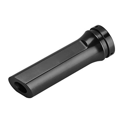 Aluminum Car Handbrake Cover, 120mm/4.7in Universal Auto E Brake Handle Protector (Black)