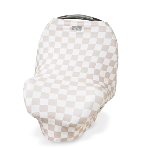 Itzy Ritzy 4-in-1 Nursing Cover, Car Seat Cover, Shopping Cart Cover & Infinity Scarf – Breathable, Multi-Use Nursing Cover Up for Breastfeeding, Carseat Canopy & Stroller Cover (Checkerboard) - color: Checkboard
