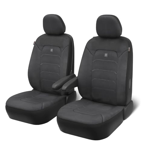 Neoprene Advantage Full Seat Cover Set – Waterproof Front and Rear Bench Seat Covers for Trucks, SUVs, and Vans, Protective Neoprene Material with Universal Fit, Easy Installation, Black - size: Full Set Seat Covers