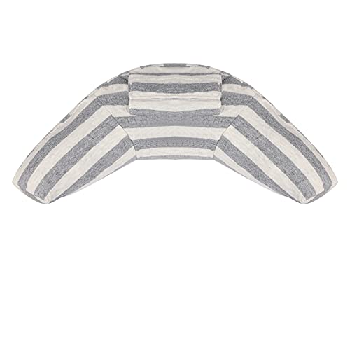 Kids Car Seat Travel Neck Pillow Soft Neck Support Cushion Car Seat Belt Cover Cushion Pillow Car Seatbelt Shoulder Pad Head Neck Support Pillow Seat Strap Pillow for Car Airplane Pushchair Travel - color: 2pcs X Gray Strips
