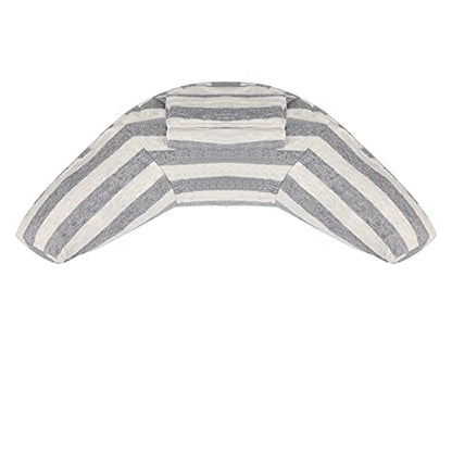 Kids Car Seat Travel Neck Pillow Soft Neck Support Cushion Car Seat Belt Cover Cushion Pillow Car Seatbelt Shoulder Pad Head Neck Support Pillow Seat Strap Pillow for Car Airplane Pushchair Travel - color: 2pcs X Gray Strips