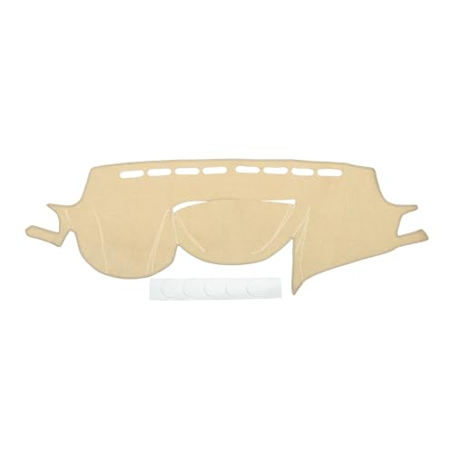Dash Cover Compatible for Subaru Legacy 2010-2014, Non-Slip Polyester Silicone Beige Center Console Dashboard Cover Pad Carpet