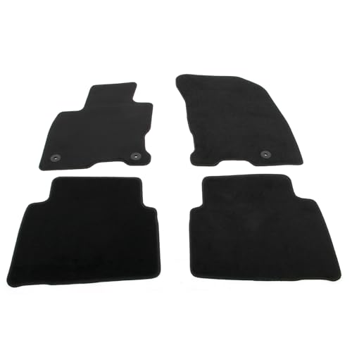 IKON MOTORSPORTS, Nylon Car Floor Mats Compatible with 2020-2025 Lincoln Corsair 4DR, OE Style Black Driver Passenger Car Carpets, Front Rear 4PCS Full Set
