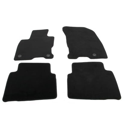 IKON MOTORSPORTS, Nylon Car Floor Mats Compatible with 2020-2025 Lincoln Corsair 4DR, OE Style Black Driver Passenger Car Carpets, Front Rear 4PCS Full Set