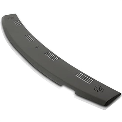 Gray Dash Defrost Vent Grille Cover Cap Overlay Compatible with 02-05 Dodge Ram Truck 1500