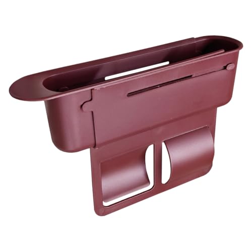 YoRise Car Seat Gap Filler, Multifunctional Car Seat Organizer, Phone Holder Between Seats & Console, Automotive Storage Box Accessories for Keys, Sunglasses, Cards, Phones (Red) - color: Red