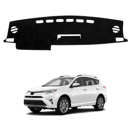 Dash Cover Mat Compatible with Toyota Rav4 2013 2014 2015 2016 2017 2018 Car Interior Dashboard Cover Mat Nonslip Dashmat Sunshade Glare UV Rays Protector Accessories Custom Fit - size: Compatible with Rav4 2013-2018