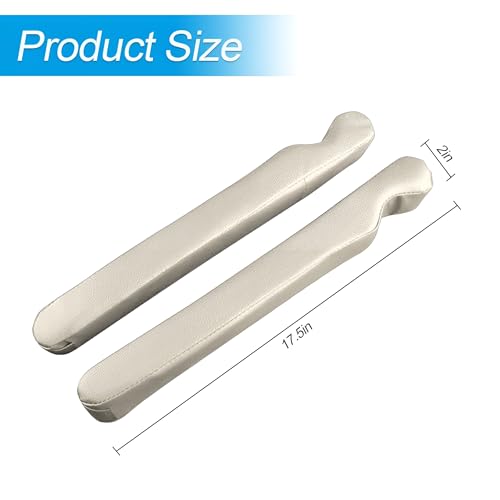 Mandark Car Seat Gap Filler, 2PCS Leather Vehicle Gap Stopper to Fill Between Seat and Console, Automotive Crevice Plug Blocker Accessories from Dropping, Universal for SUV, Sedan, Truck (White) - color: White