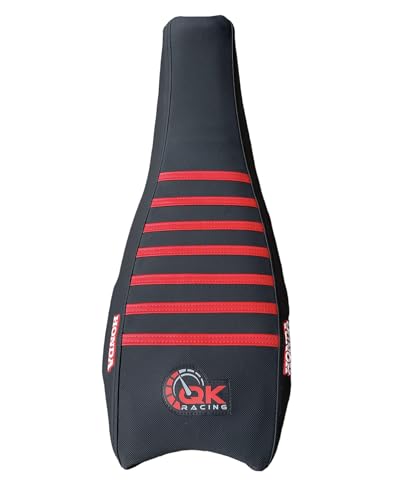 Seat Cover - Compatible Fit for Hond@ 2004-2018 TRX450 TRX 450R TRX 450 R TRX 450ER TRX 450 ER Quad (Black/Red) - color: Black/Red