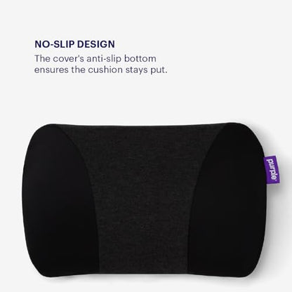 Purple Back Cushion | Pressure Reducing Grid Designed for Ultimate Comfort | Designed for Chairs, Gaming, and Travel | Made in The USA - size: Back