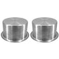 ISURE MARINE 2Pcs 3" Stainless Steel Drop-in Anti-Spill Cup Holder with Non-Slip Washer,Heavy Duty Poker Table Cup Holder Inserts Fits Standard Soda Can for Desk, Boats, RV Cars & Trucks