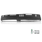 PIT66 Dash Bezel Cover, Compatible with GMC Chevy Full Size Pickup 1981-1987, Fit GMC Chevy SUV 1981-1991, Black TPE Plastic Dashboard Instrument Panel - size: 1981-1991 GMC Chevy SUV(Black)