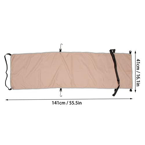 Ergonomic Airplane Hammock Seat Cover with Footrest for Comfortable Travel Portable Outdoor Use Khaki