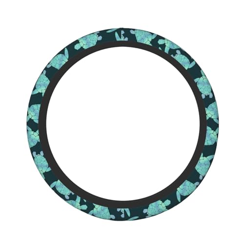 Sea Turtle Ocean Steering Wheel Cover Car Decor - color: Sea Turtle Ocean