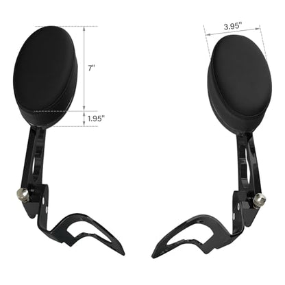 TCMT Rear Adjustable Passenger Armrests Fit For Harley Touring Road Glide Electra Glides Ultra Tri Glides 2014-2025