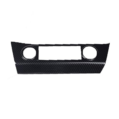 for Honda Civic 2012 2013 2014 2015 Carbon Fiber Style ABS Door Window Lift Buttons Cover Trim, Brake Handle Handbrake Cover, Air Condition Panel Cover Trim (Air Condition Panel Cover) - style: Air Condition Panel Cover