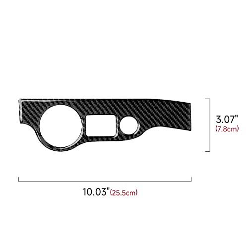 Car Headlight Switch Cover Trim Decals for 2011-2023 Dodge Charger Accessories Carbon Fiber Stickers - color: Headlight Switch Cover