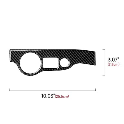 Car Headlight Switch Cover Trim Decals for 2011-2023 Dodge Charger Accessories Carbon Fiber Stickers - color: Headlight Switch Cover