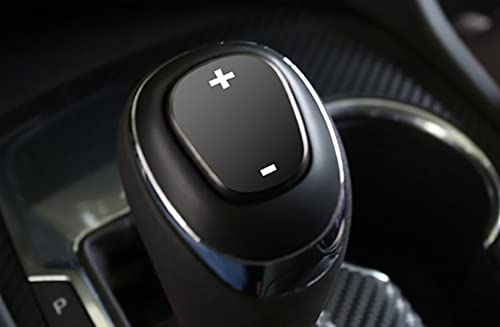 Eridanus Car Accessories Gear Shift Knob Cover Trim Fit for Chevrolet Equinox 2018-2021 (Black) Chrome Titanium Stainless Steel 1 PC - color: Black