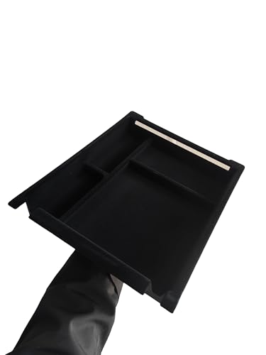 ruihe Black Flocking Center Console and Armrest Organizer Fit for Chevy Silverado & GMC Sierra1500/2500/3500 2019 2020 2021 2022 2023 2024 2025