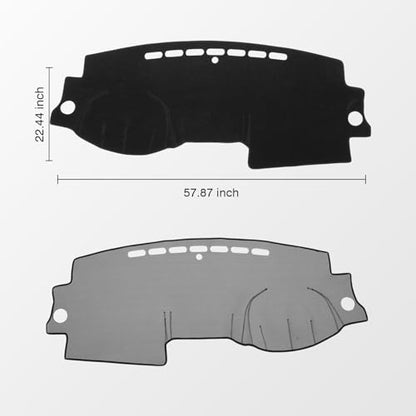 KUST Black Dash Cover for Honda CR-V CRV 2007 2008 2009 2010 2011 Non-Slip Dashboard Cover Interior Accessories for CRV Custom Fit Dash Mat Sunshade Windshield No Glare - size: CR-V 07-11(Black)
