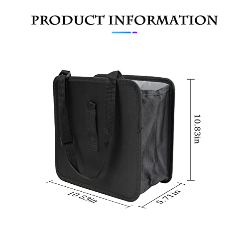Foldable Trash Can, Hanging Waterproof Leakproof Storage Bag with Large Capacity, Car Interior Accessories (Large) - size: Large