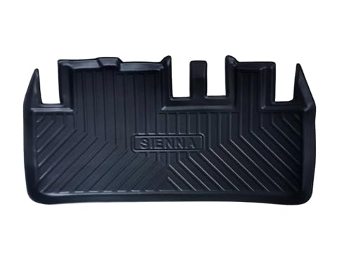 Cargo Liners Fits Toyota Sienna 2011-2020 Rear Trunk Floor Mats 3D Boot Tray All-Weather TPE Black - size: Sienna 2011-2020