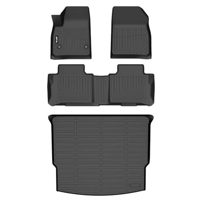 AIPOIL® Floor Mats & Cargo Liner Set for 2019-2025 2026 Chevy Blazer All Weather Protection TPE Anti-Slip Automotive Full Set Custom Car Mats Chevrolet Blazer Accessories - Black - style: 4) For Blazer 2021-2026 Full Set
