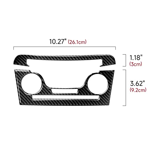 Car Air Conditioner Volume Switch Panel Decals for 2011 2012 2013 2014 Dodge Charger Accessories Carbon Fiber Interior Stickers - color: Air Conditioner Panel