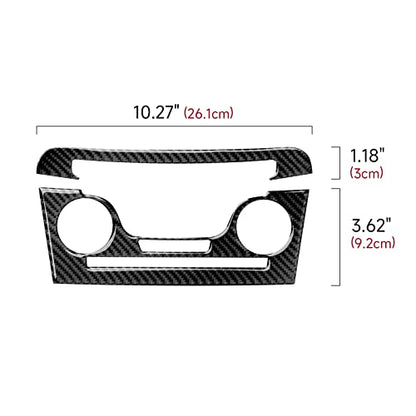 Car Air Conditioner Volume Switch Panel Decals for 2011 2012 2013 2014 Dodge Charger Accessories Carbon Fiber Interior Stickers - color: Air Conditioner Panel