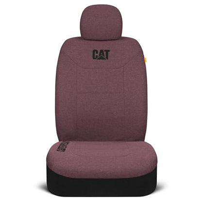 CAT CozyBlend Car Seat Covers, Burgundy Heather - Premium Jersey Fabric Seat Covers for Cars Trucks SUV, Breathable Cotton Car Seat Covers Front Seats Only, Universal Fit Automotive Interior Covers - color: Burgundy