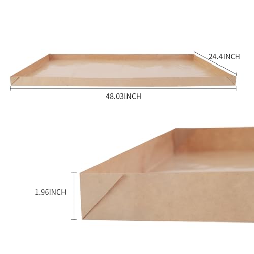 Disposable Guinea Pig Cage Liners, 48" x24 Large Liner Bag for Guinea Pig Cage Bottom, Water-Resistant Kraft Paper (4Pack) - size: (48" x 24") 4Pack
