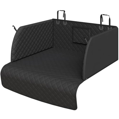 SUV Cargo Liner for Dogs, Waterproof Trunk Cover with Cushioned Sides to Protect Pet, Full Coverage Non-Slip Seat Cover for SUVs with Bumper Flap Protector