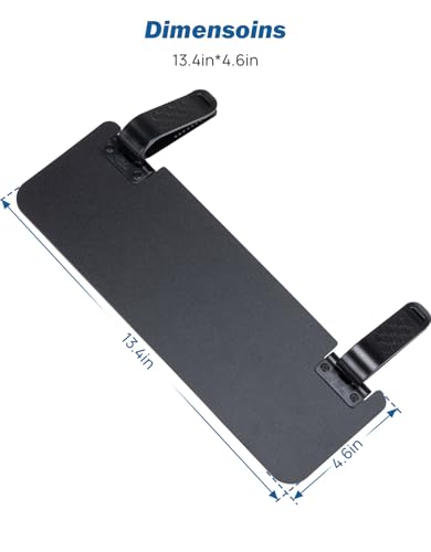 JOYTUTUS Sun Visor Extender for Cars, Sun Visor Extension Universal Sun Blocker UV400, Adjustable Visor Extension for Car Visor,Double-Clip,Anti Glare Stray Light - size: Standard Opaque Extender
