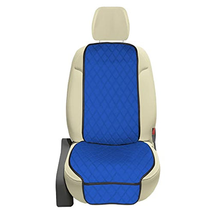 FH Group Car Seat Cushion – Neosupreme Single Front Seat Cover with Front Pockets, Airbag Compatible, Universal Fit Car Seat Cushion for Driver or Passenger Seat, SUV, Truck, Sedan & Van – Blue - color: Blue, style: Front