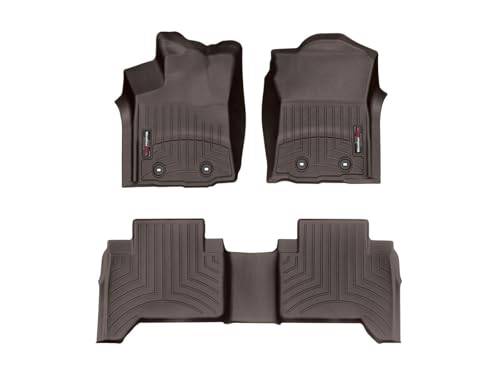 WeatherTech Custom Fit FloorLiners for Toyota Tacoma - 1st & 2nd Row (4712991-478722), Cocoa - color: Cocoa