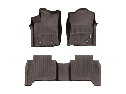 WeatherTech Custom Fit FloorLiners for Toyota Tacoma - 1st & 2nd Row (4712991-478722), Cocoa - color: Cocoa