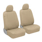 BDK carXS Beige Leather Car Seat Covers Front Seats Only, 4-Piece Faux Leather, Includes Front Seat Covers, Automotive Seat Covers for Trucks SUV - color: Beige, size: Front Seat Covers