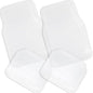 ZONETECH All Weather Full Rubber Clear Car Interior Floor Mats – 4-Piece Set Clear Heavy Duty Car Interior Floor Mats - size: 1 PACK