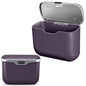 Car Trash Can with Lid - 2-in-1 Leather Top Car Garbage Can & Storage Box | Leakproof, Waterproof Hanging Auto Trash Bin for Back of Seat, Door, SUVs, Trucks, Sedans Purple - color: Purple