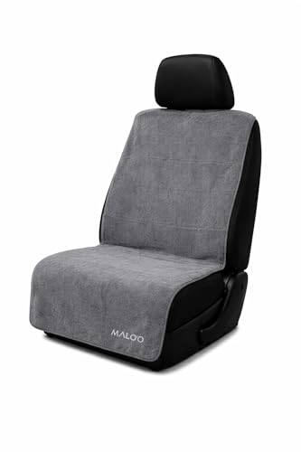 Malo’o SeatGuard Seat Cover – Microfiber Towel or Premium Terry Cloth w/Nylon Backing – Universal Car Seat Protector for Beach, Gym, Surf, Pets & Travel – Quick Dry, Machine Washable