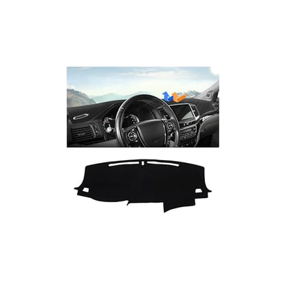 Autorder Dashboard Cover Mat for Honda Pilot 2016-2022 / Passport 2019-2025 / Ridgeline 2017-2025 Accessories Dash Cover Upgrade Flannel Dash Mat Sunshade Glare UV Rays Protector - size: 2016-2022 Honda Pilot
