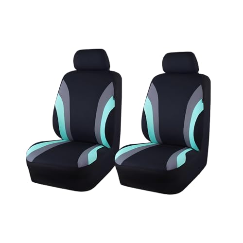 Car Front Seat Covers Only, Sports Breathable Mesh Vehicle Front Seat Protectors with Removable Headrest Covers, Auto Interior Protection Accessories, Universal Fit (Mint Green) - color: Mint Green, size: 4PCS